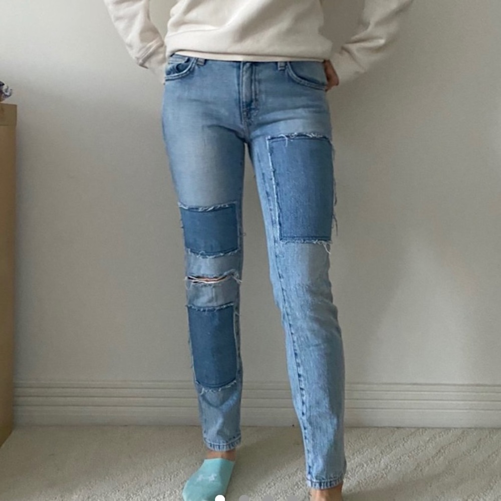 Current/elliot patchwork jeans - Picture 3 of 5